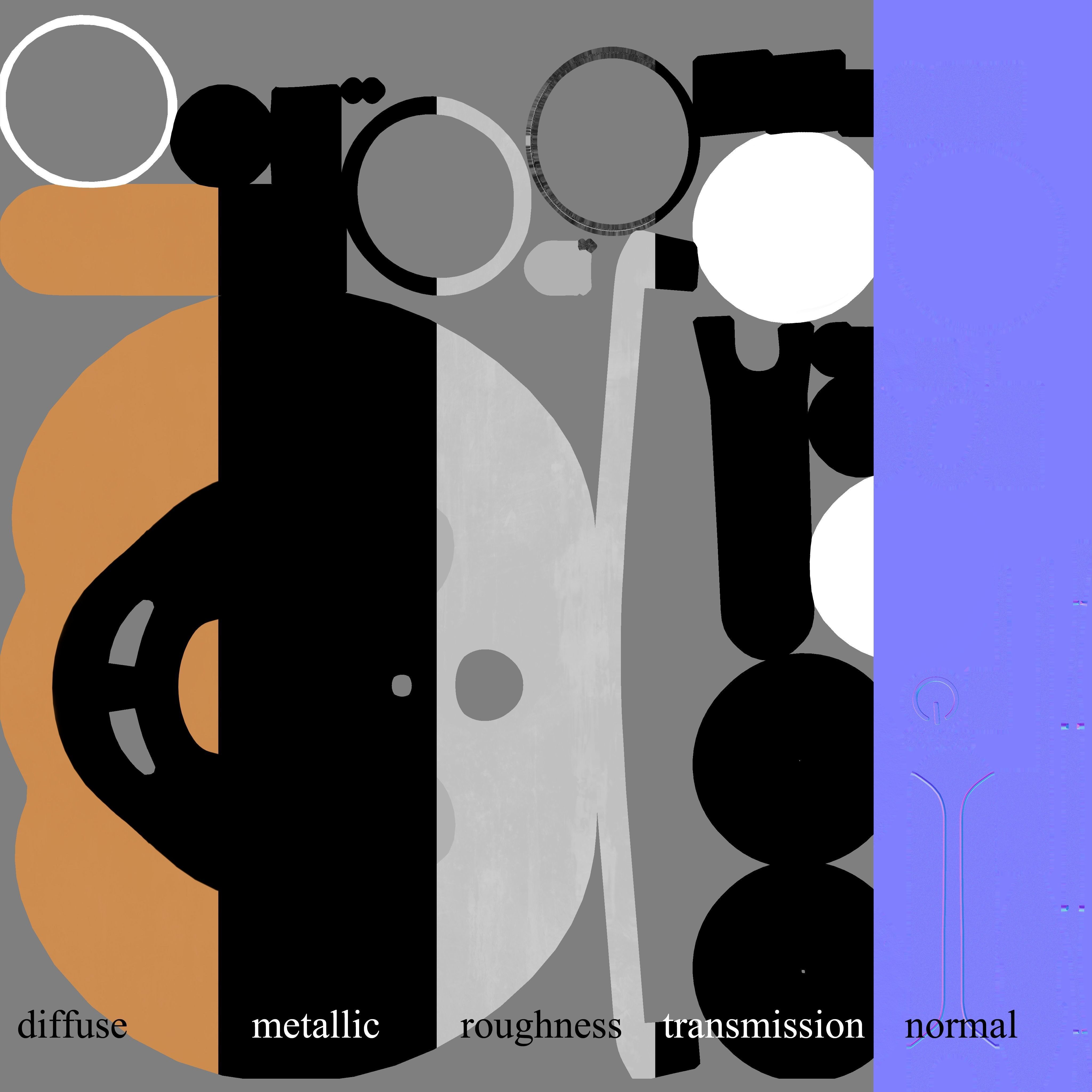 Crank-powered Pocket Flashlight 3D model_36