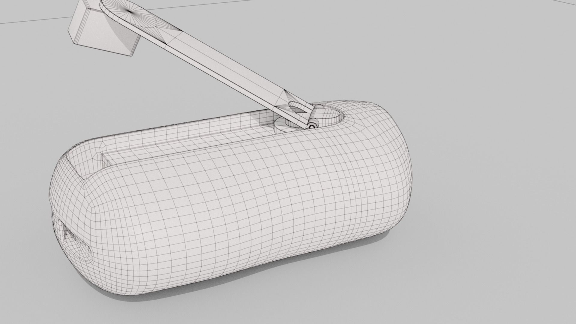 Crank-powered Pocket Flashlight 3D model_29