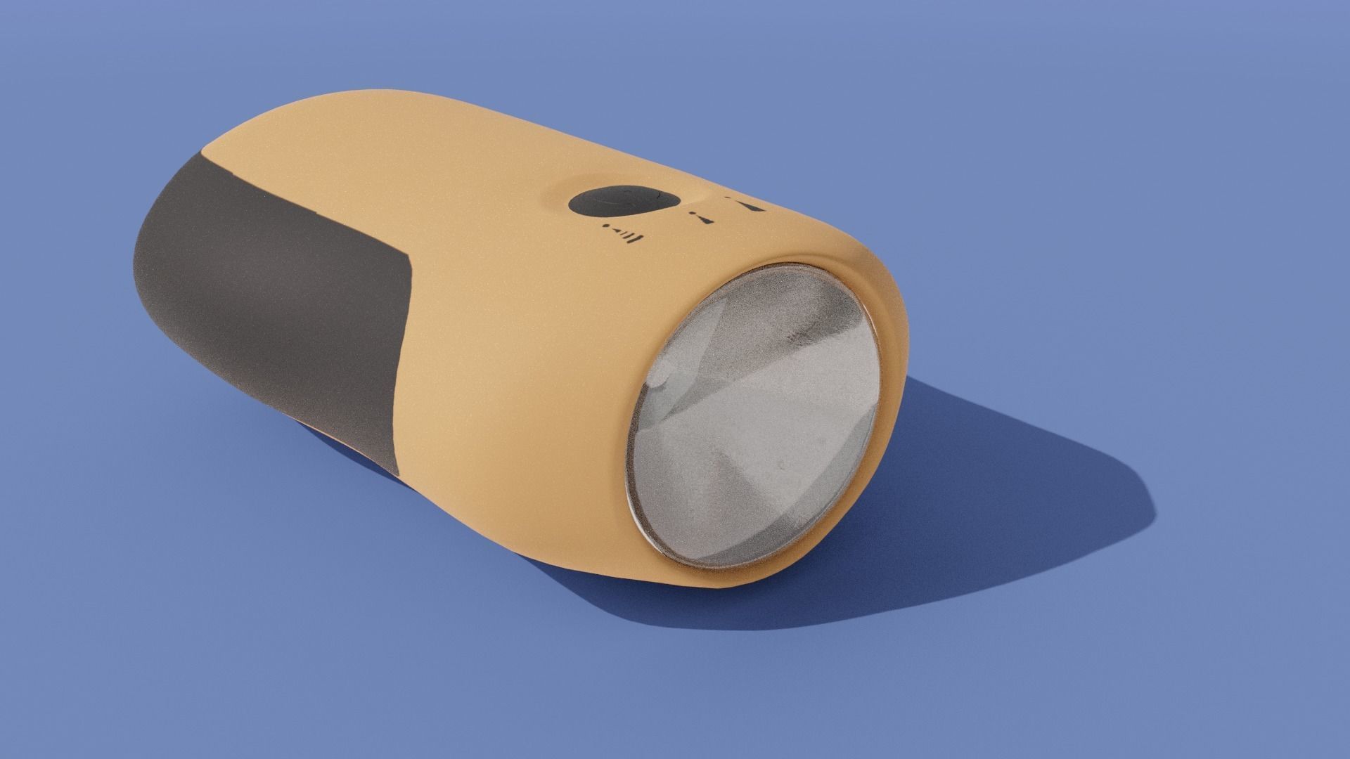 Crank-powered Pocket Flashlight 3D model_2