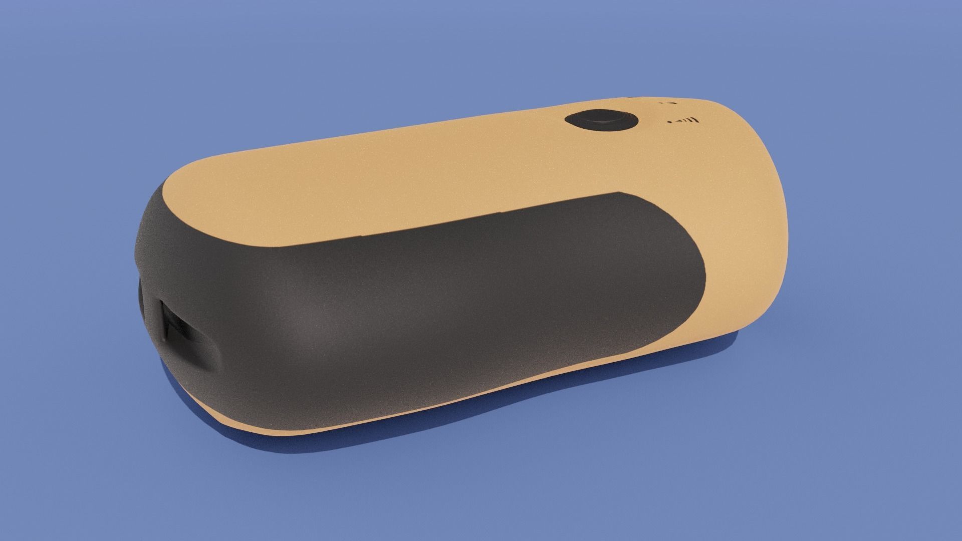 Crank-powered Pocket Flashlight 3D model_5