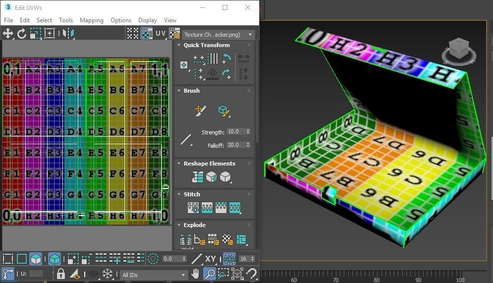 pizza in box Low-poly 3D model_5