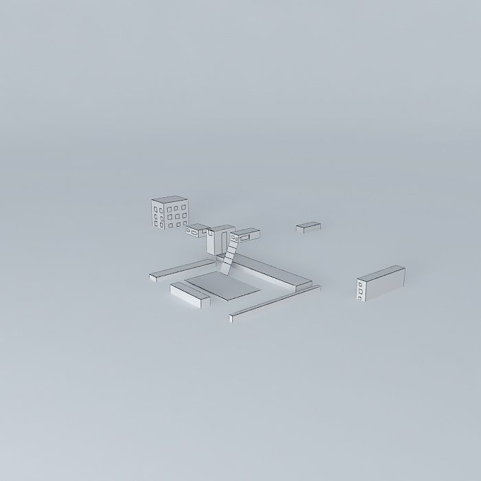 City of the Future 2013 Enache Denisa - 8th form Free 3D model_3