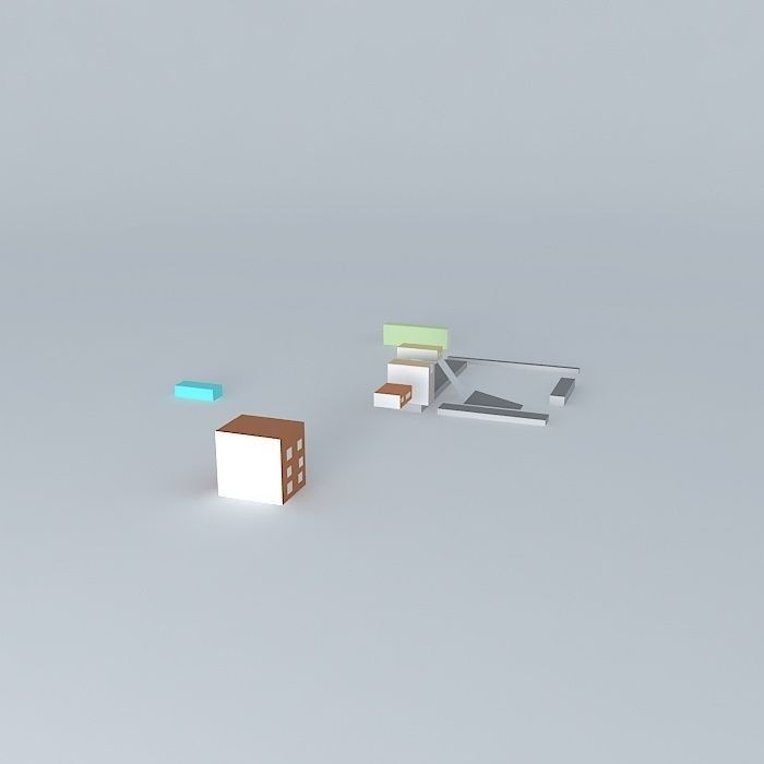 City of the Future 2013 Enache Denisa - 8th form Free 3D model_1