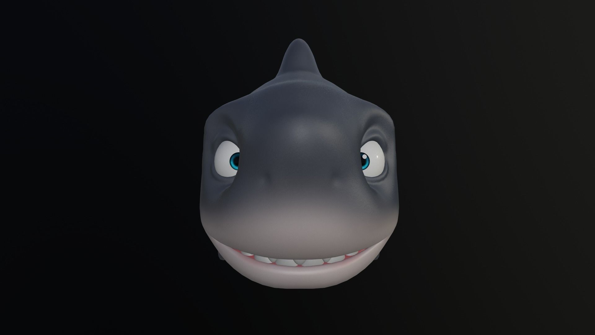 Asset - Cartoons - Animal - Shark Low-poly 3D model_5