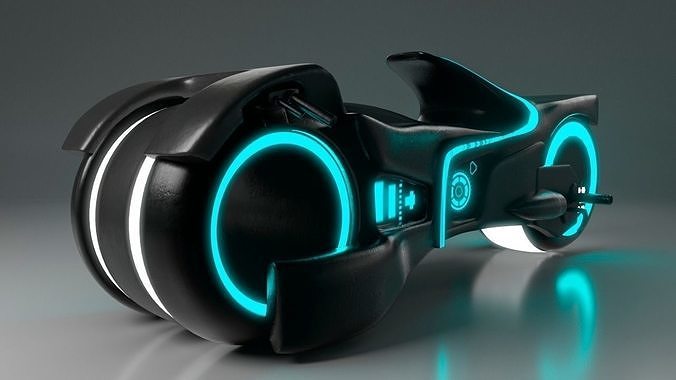 Tron Legacy Motorcycle Low-poly 3D model