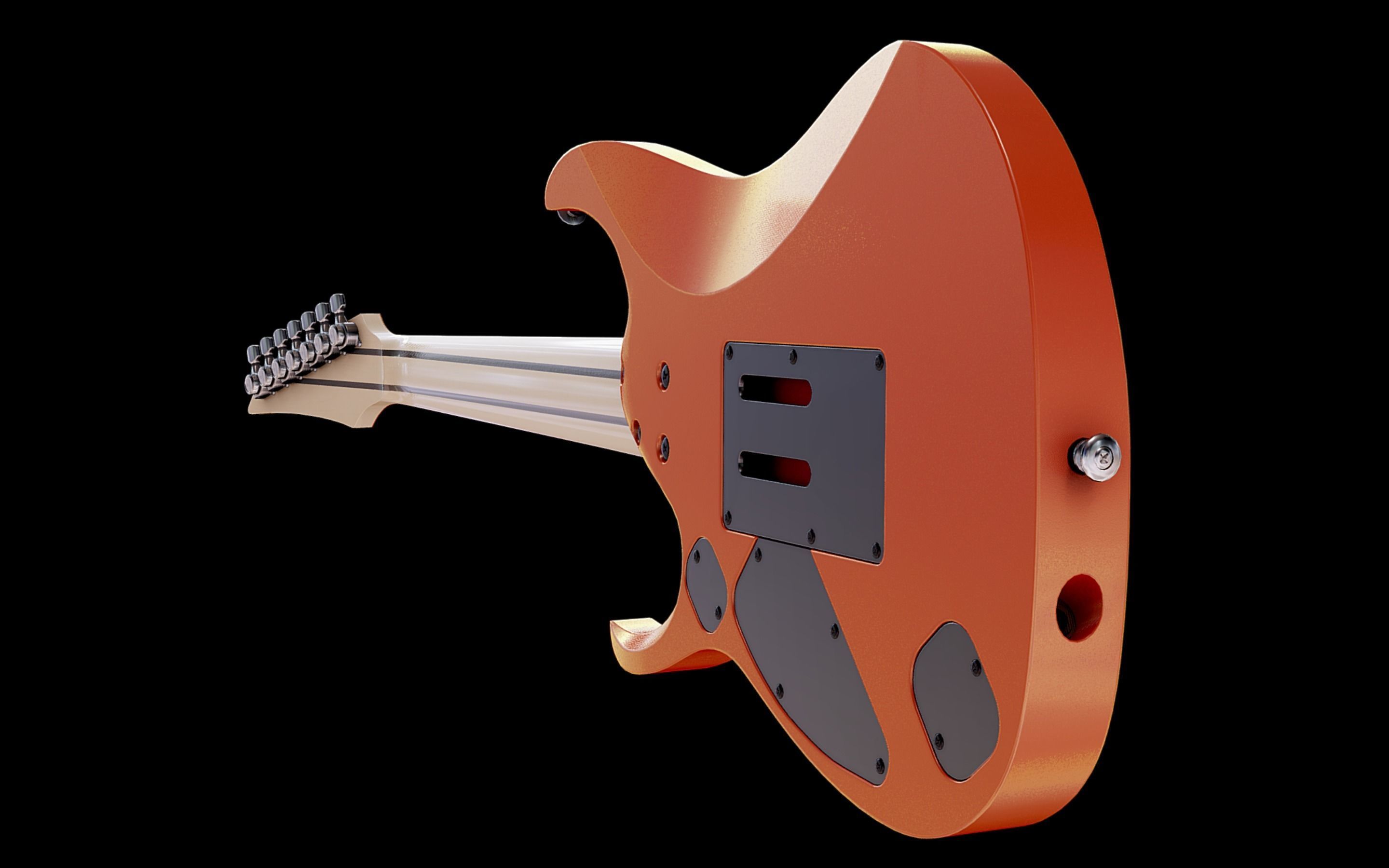 Ibanez RGD3127 - 7 strings guitar Low-poly 3D model_9