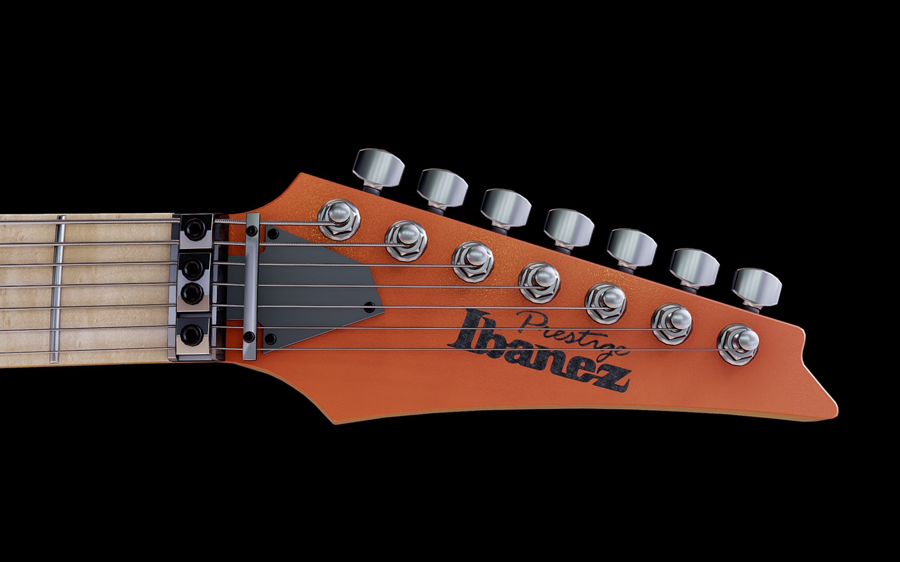 Ibanez RGD3127 - 7 strings guitar Low-poly 3D model_10