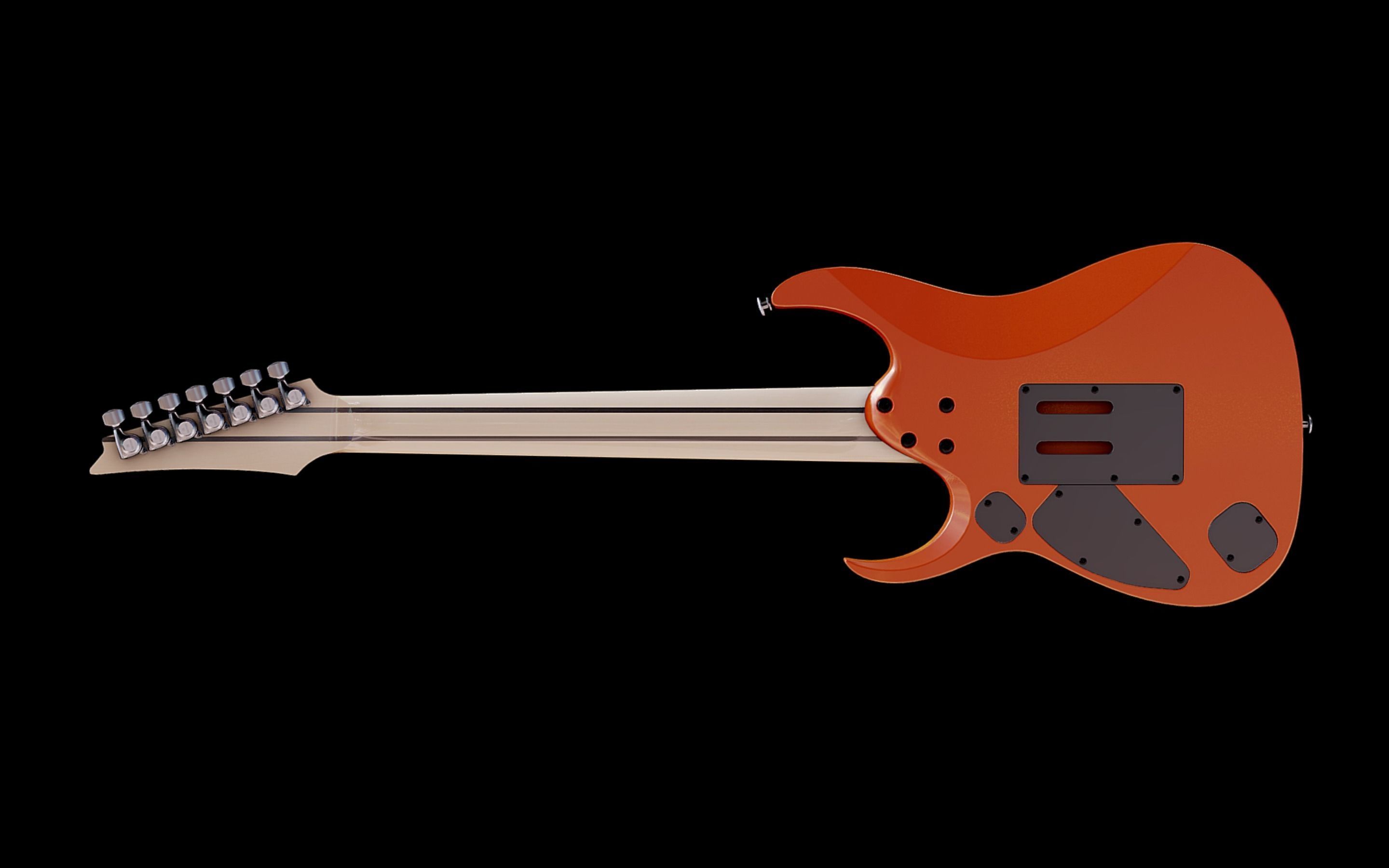 Ibanez RGD3127 - 7 strings guitar Low-poly 3D model_2