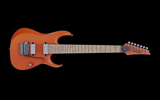 3D model Ibanez RGD3127 - 7 strings guitar VR / AR / low