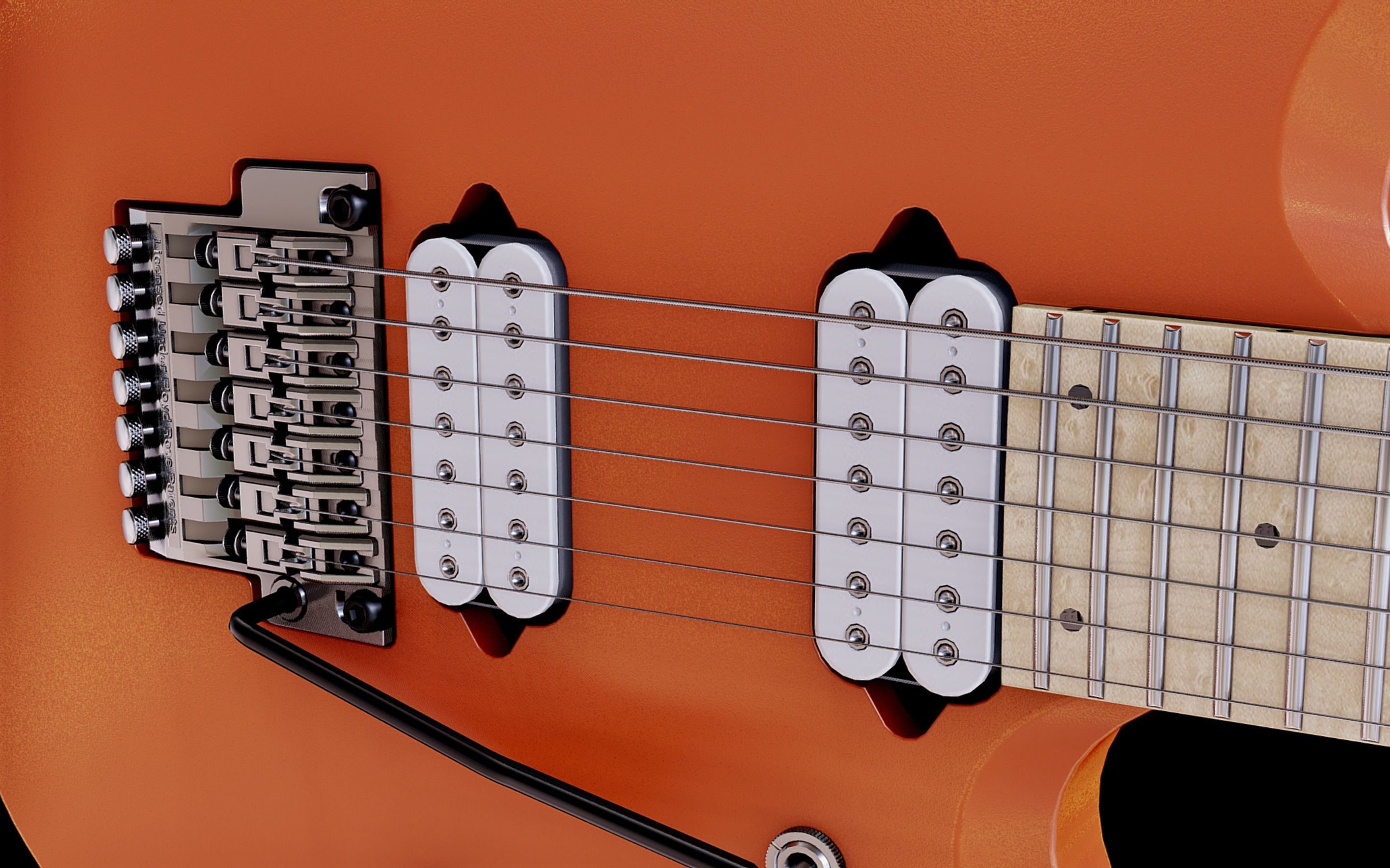 Ibanez RGD3127 - 7 strings guitar Low-poly 3D model_12