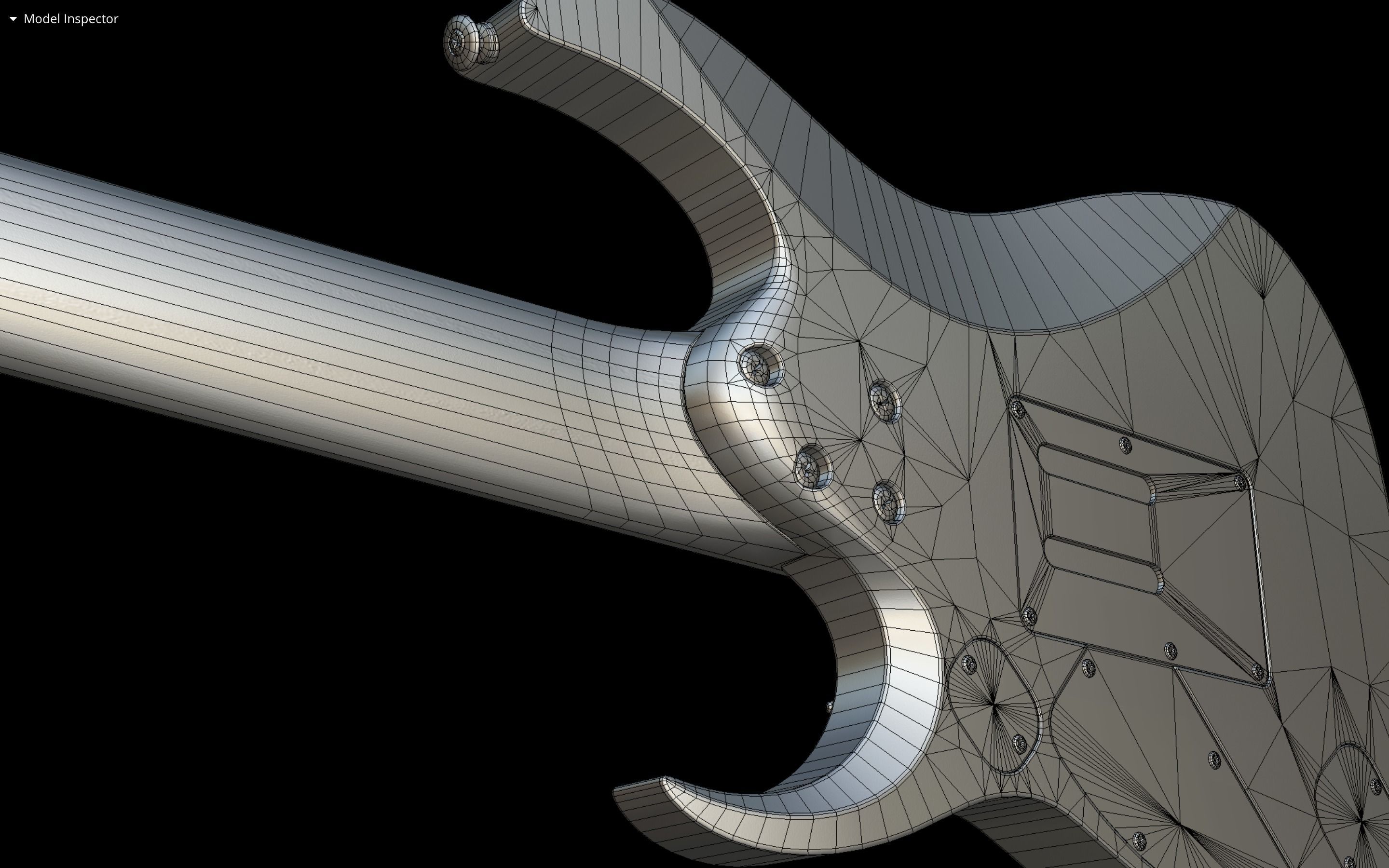 Ibanez RGD3127 - 7 strings guitar Low-poly 3D model_16