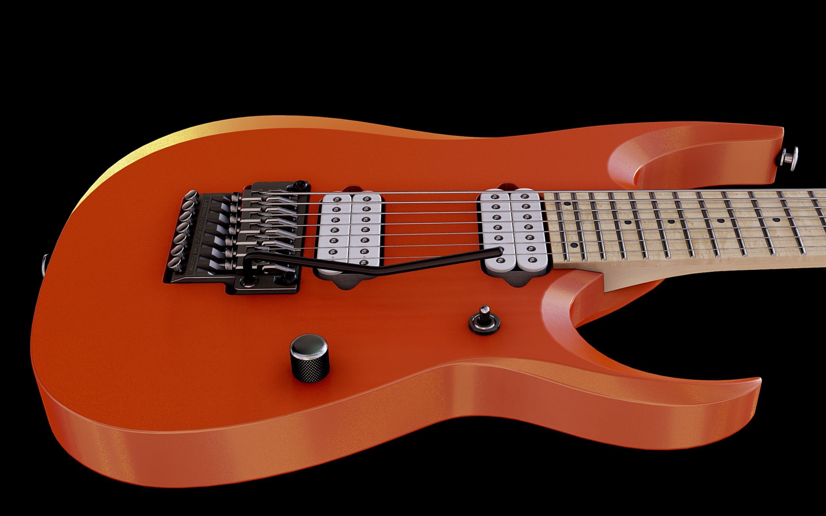 Ibanez RGD3127 - 7 strings guitar Low-poly 3D model_7