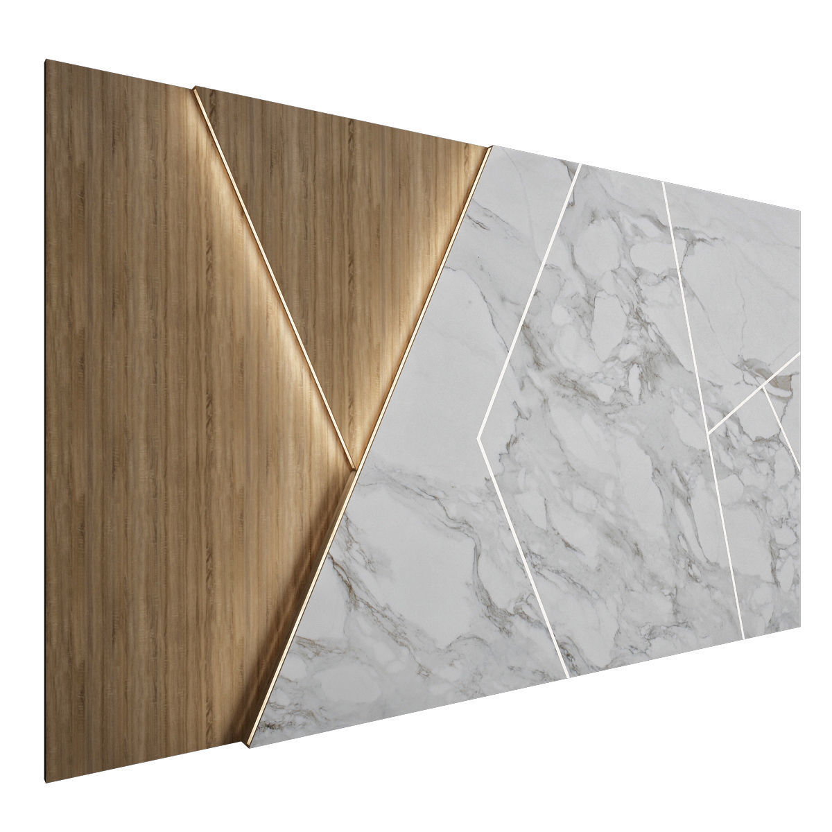 Wall Panel 14 3D model_1