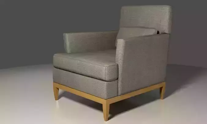 Fabric coated single seat Club Chair
