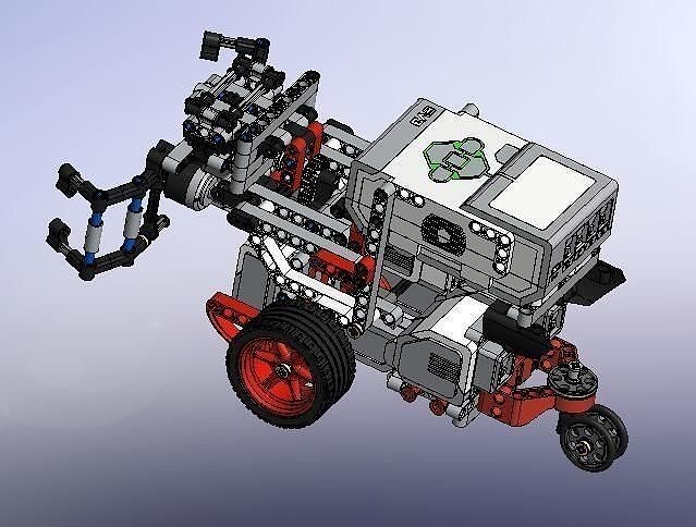 Complete structure assembling robot 3D print model