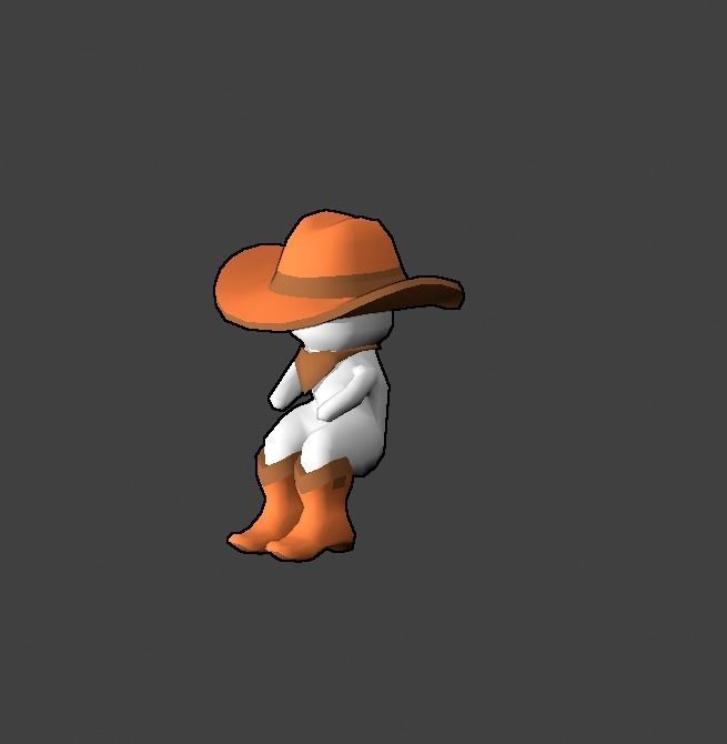 Tiny Cowboy FREE Free low-poly 3D model_3