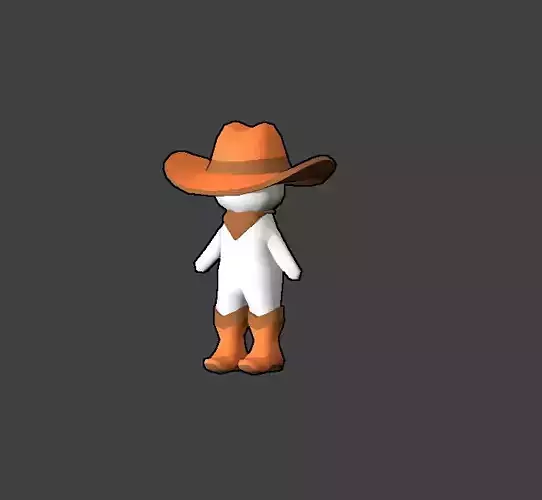 Tiny Cowboy FREE Free low-poly 3D model