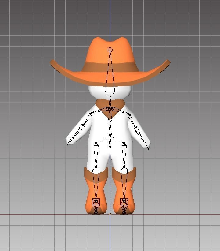 Tiny Cowboy FREE Free low-poly 3D model_1