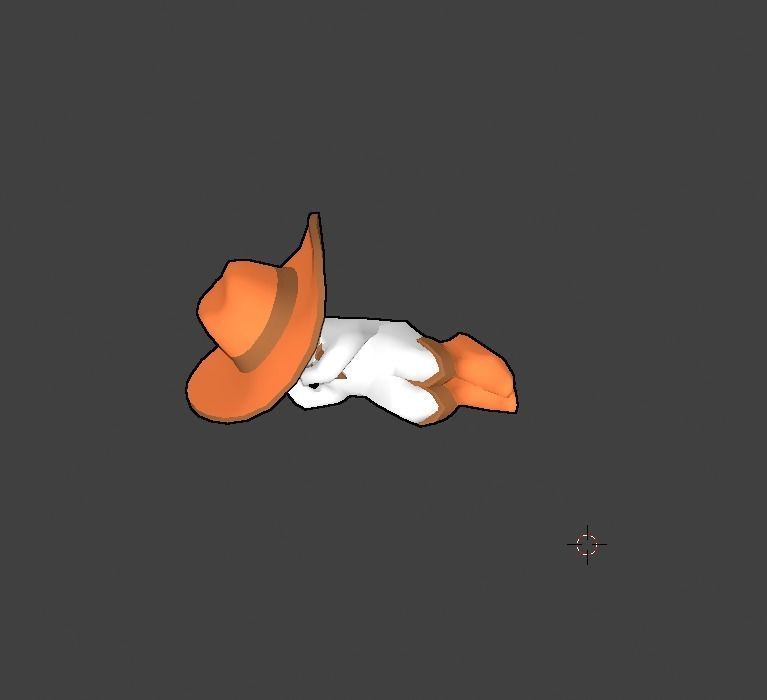 Tiny Cowboy FREE Free low-poly 3D model_4