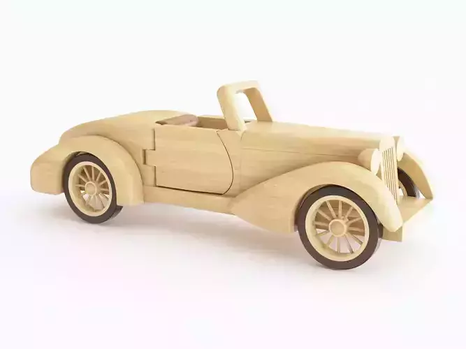 Wooden toy car 09