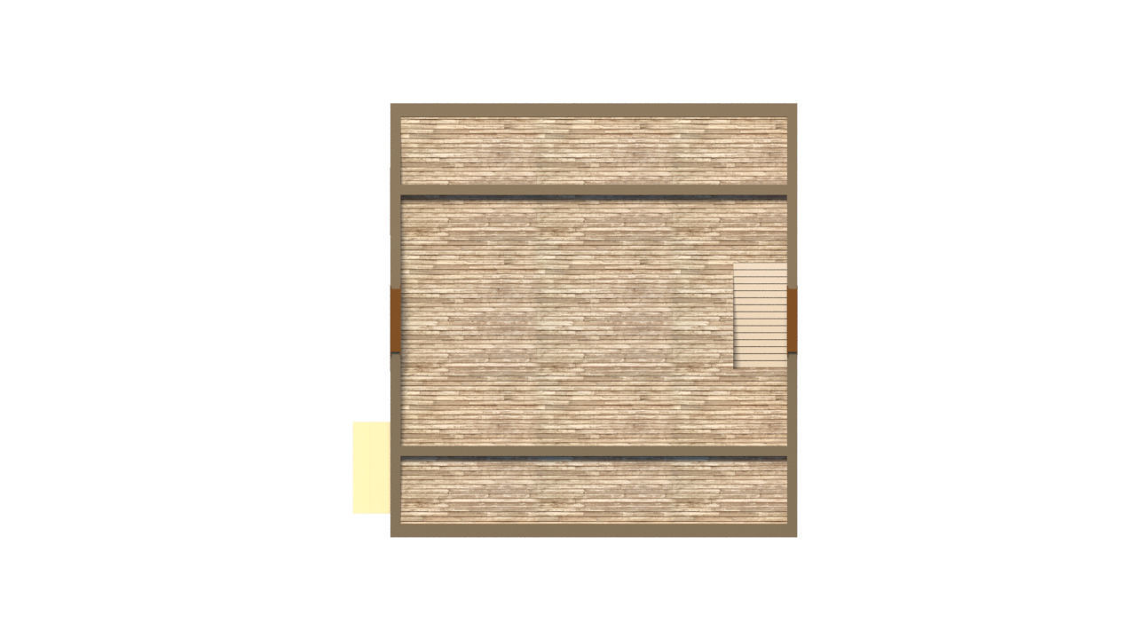 House 6x6 low poly 3D model 3D model_4