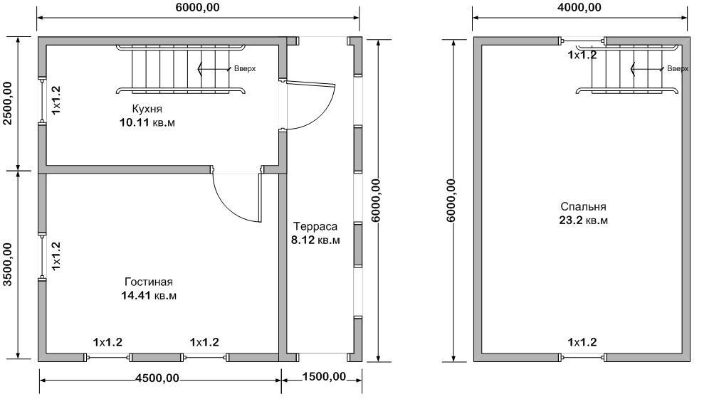 House 6x6 low poly 3D model 3D model_3