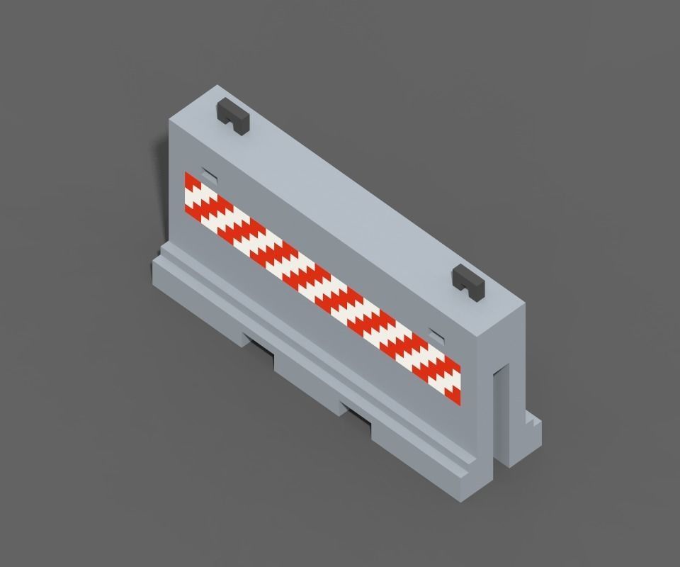 Voxel Construction Pack 85 Items Low-poly 3D model_17