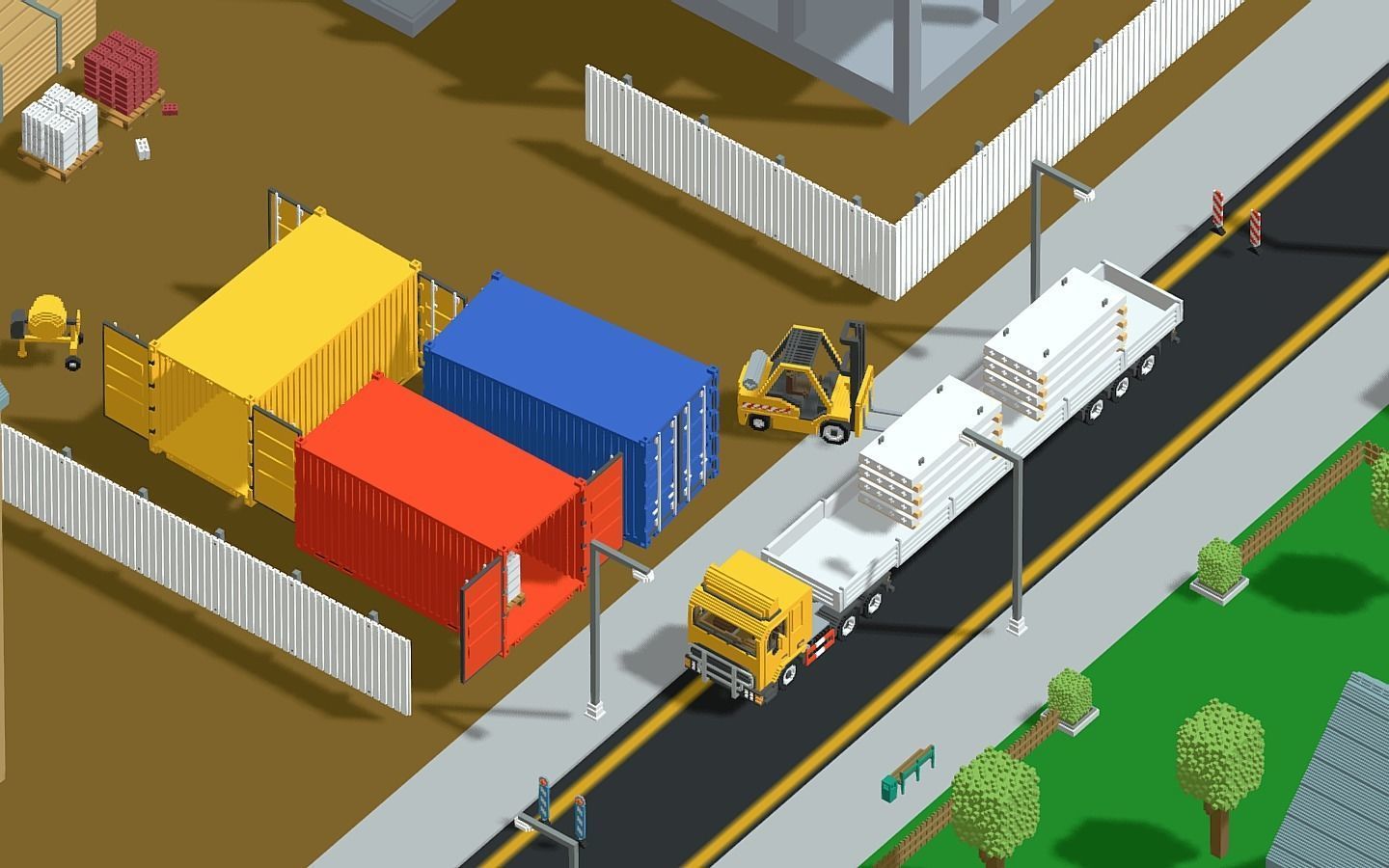 Voxel Construction Pack 85 Items Low-poly 3D model_4