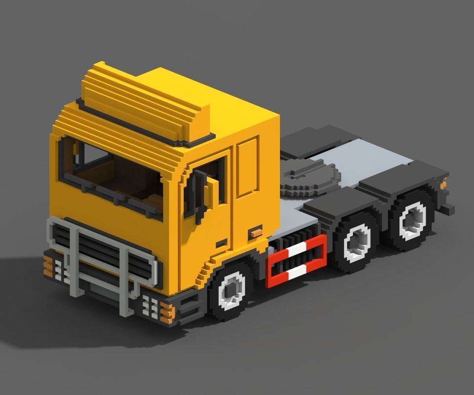 Voxel Construction Pack 85 Items Low-poly 3D model_46