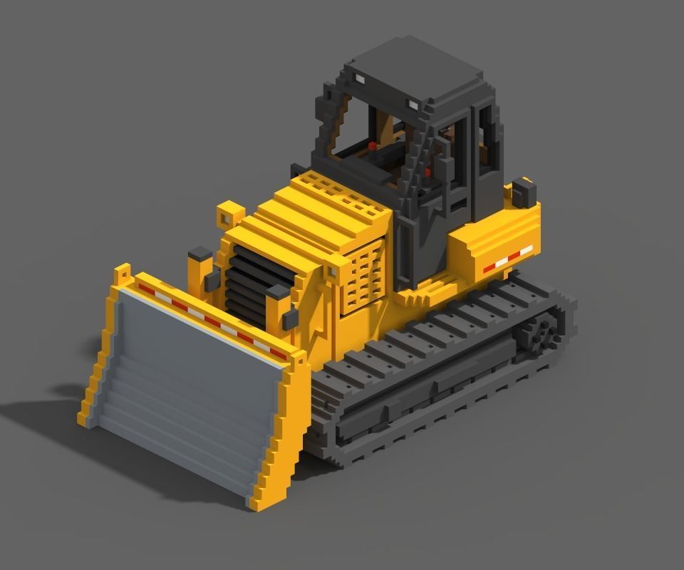 Voxel Construction Pack 85 Items Low-poly 3D model_36