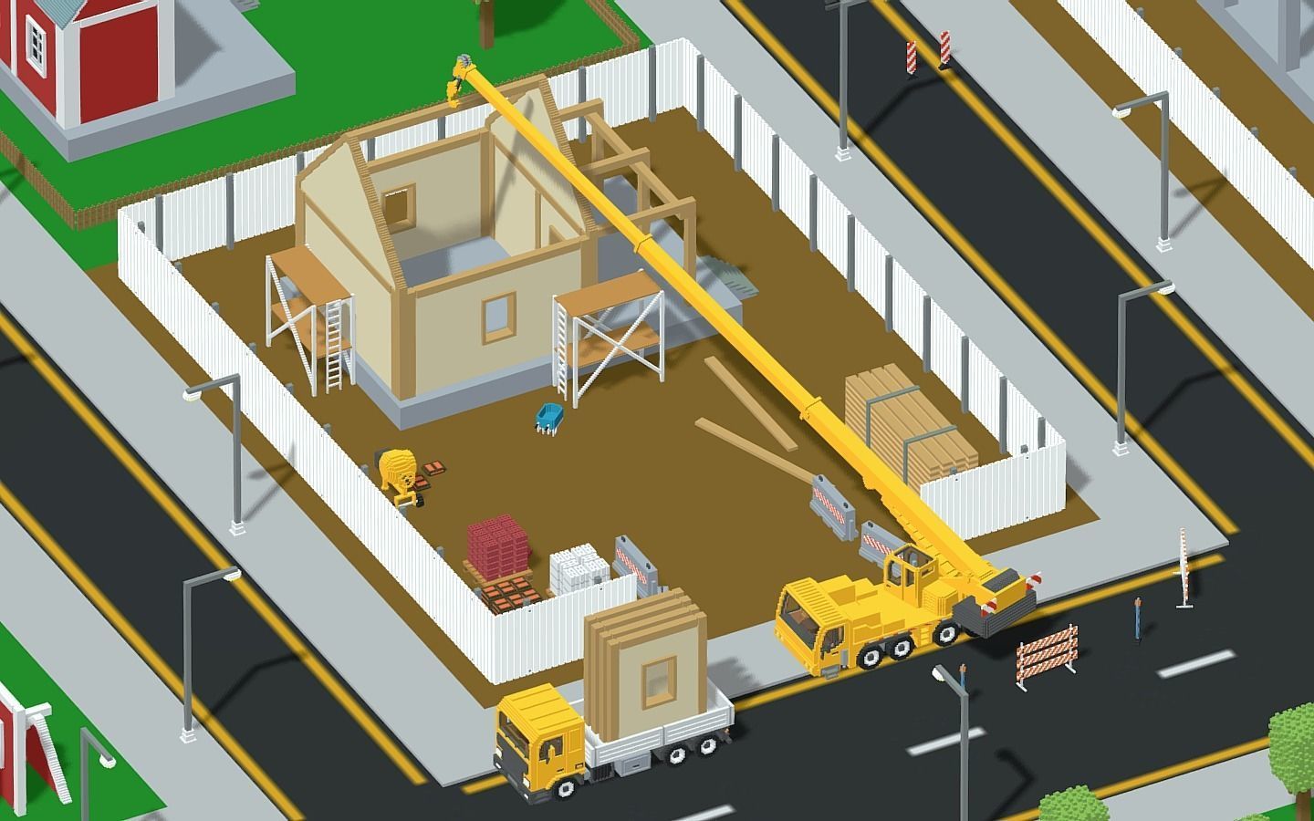 Voxel Construction Pack 85 Items Low-poly 3D model_3