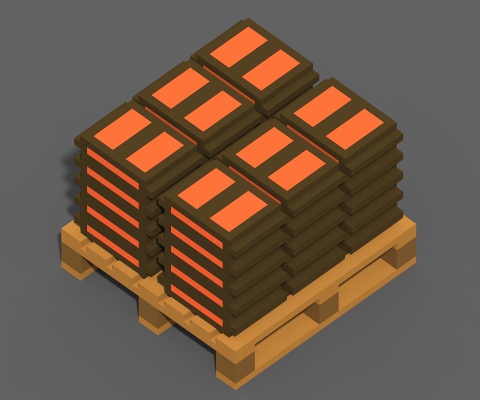 Voxel Construction Pack 85 Items Low-poly 3D model_21