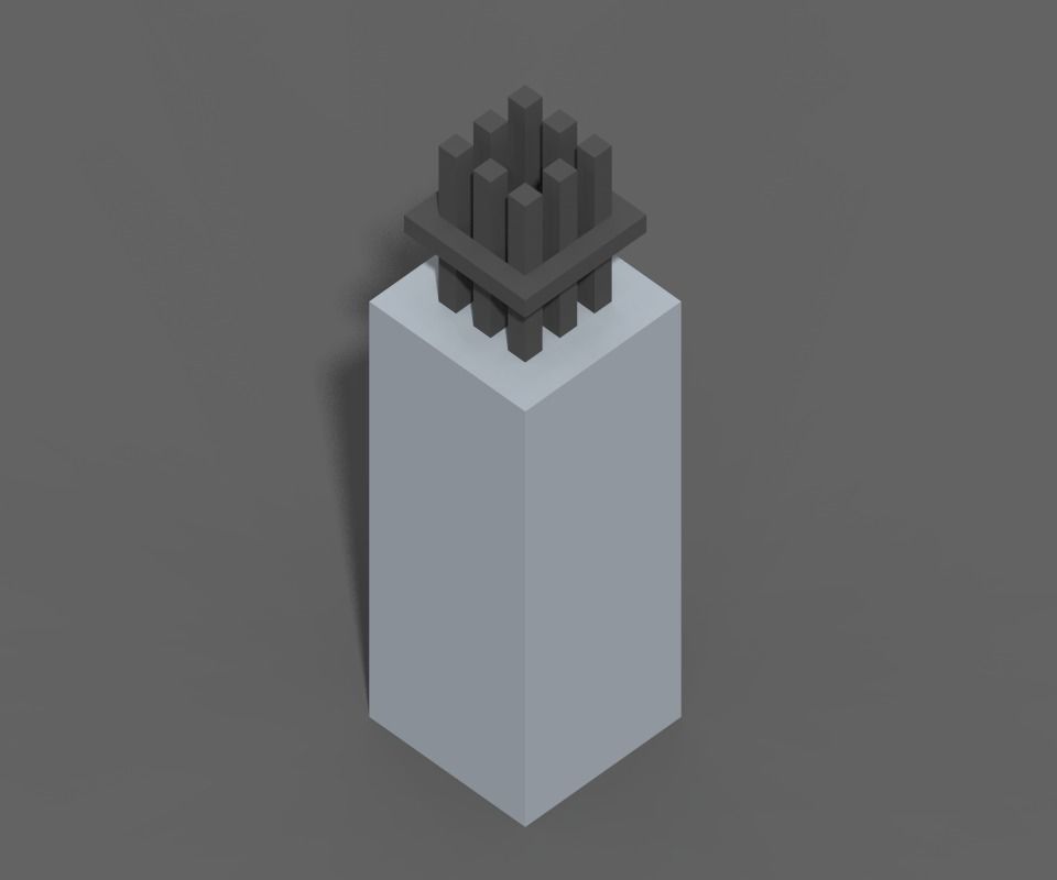 Voxel Construction Pack 85 Items Low-poly 3D model_53