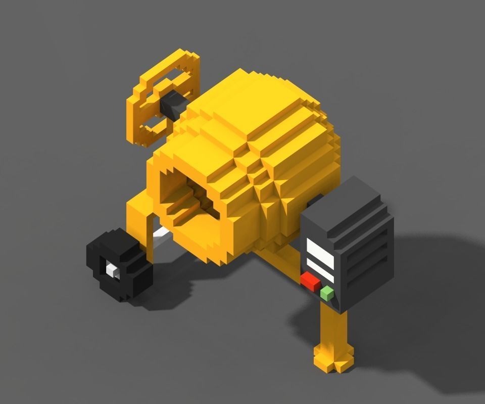 Voxel Construction Pack 85 Items Low-poly 3D model_20