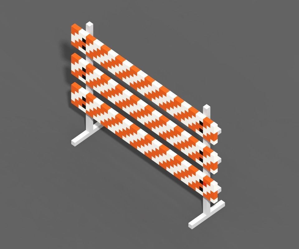 Voxel Construction Pack 85 Items Low-poly 3D model_32