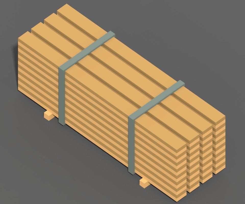 Voxel Construction Pack 85 Items Low-poly 3D model_34