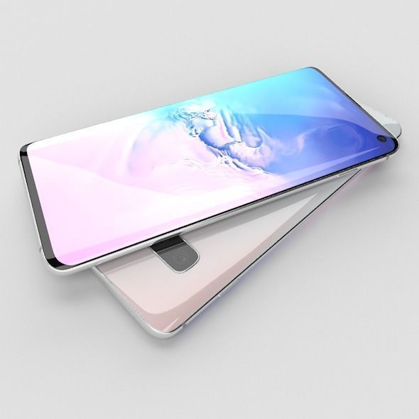 Samsung Galaxy S10 Low-poly 3D model_5