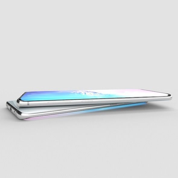 Samsung Galaxy S10 Low-poly 3D model_4