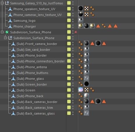 Samsung Galaxy S10 Low-poly 3D model_11