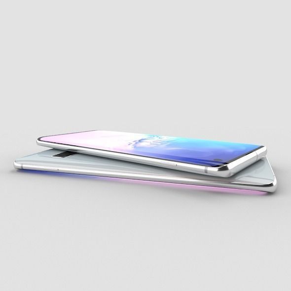 Samsung Galaxy S10 Low-poly 3D model_3