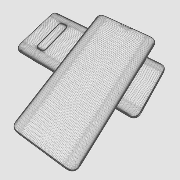 Samsung Galaxy S10 Low-poly 3D model_9
