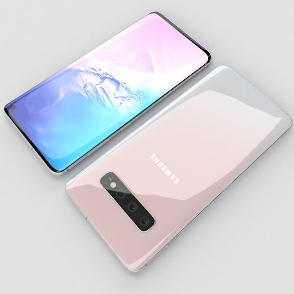 Samsung Galaxy S10 Low-poly 3D model_6