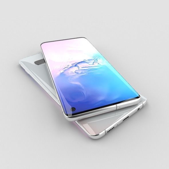 Samsung Galaxy S10 Low-poly 3D model_2