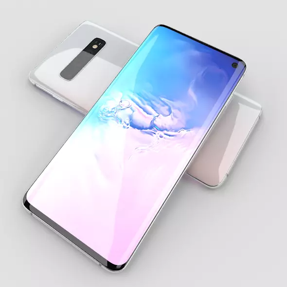 Samsung Galaxy S10 Low-poly 3D model_0