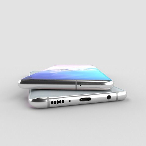 Samsung Galaxy S10 Low-poly 3D model_1