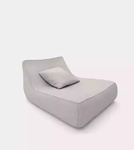 Cozy chaiselongues for indoor and outdoor 3D model