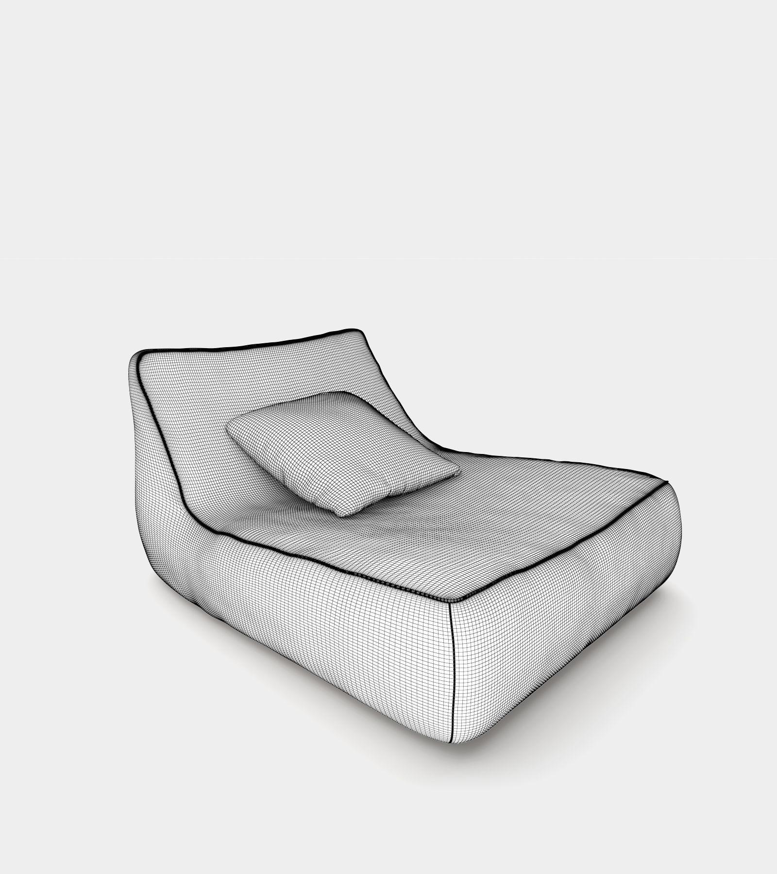 Cozy chaiselongues for indoor and outdoor 3D model_3