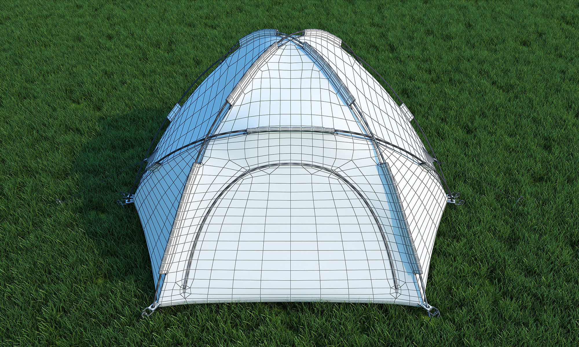 Camping Tent 3D model_2