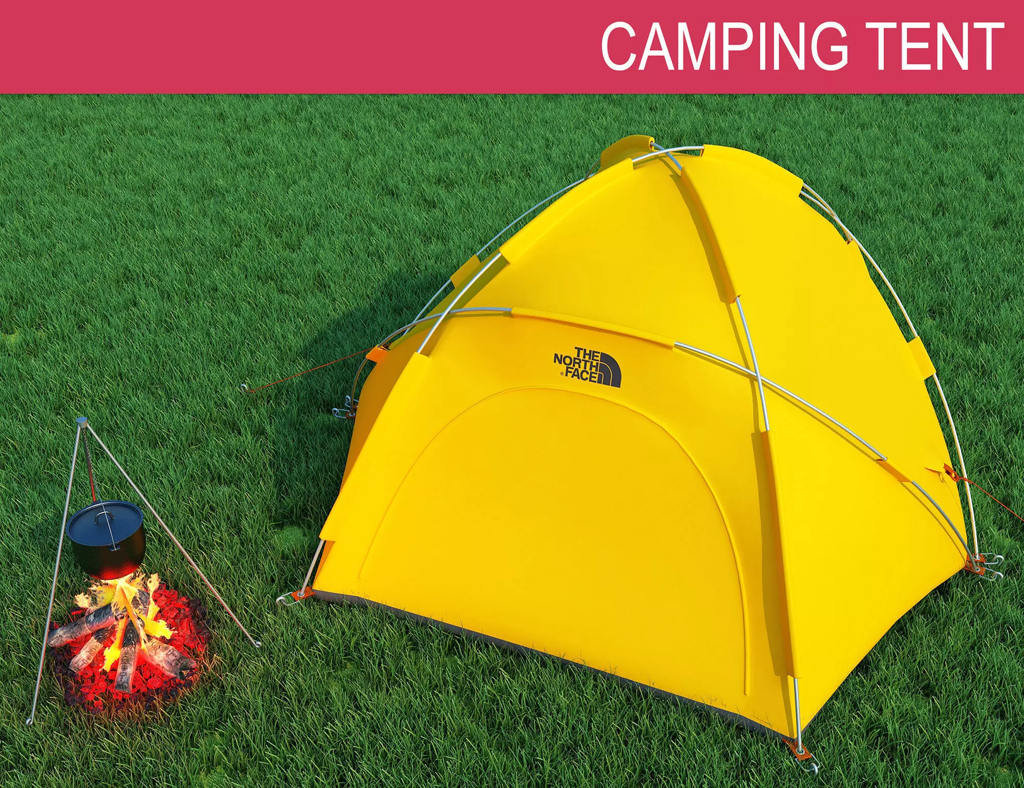 Camping Tent 3D model_0