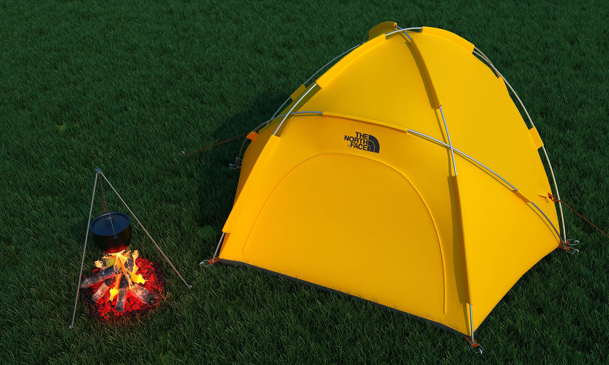 Camping Tent 3D model_8